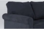 Athos Midnight Blue 86" Sofa with Reversible Chaise - Detail