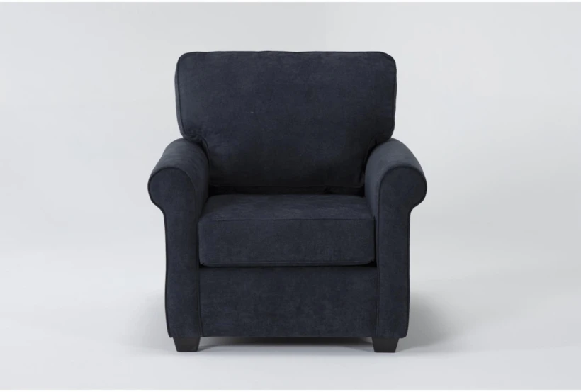 Athos Midnight Blue Arm Chair - 360