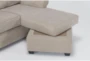 Athos Cream 86" Sofa with Reversible Chaise - Detail