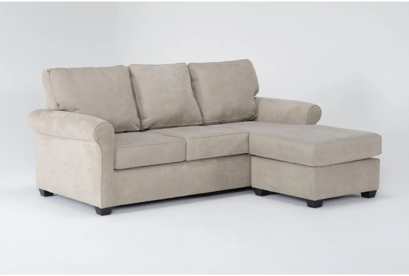 Athos Cream 86" Sofa with Reversible Chaise - 360