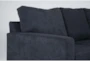 Aramis Midnight Blue 83" Sofa with Reversible Chaise - Detail