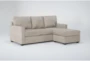 Aramis Cream 83" Queen Sleeper Sofa With Reversible Chaise - Signature