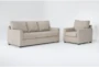 Aramis Cream 2 Piece Sofa & Chair Set - Signature