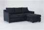 Porthos Midnight Blue 80" Queen Sleeper Sofa with Reversible Chaise - Signature