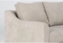 Porthos Cream 80" Sofa With Reversible Chaise - Detail