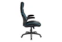 Amir Blue Faux Leather Gaming Chair - Detail