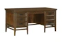 63" Brown Traditional 7 Drawer Executive Desk - Signature