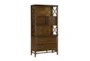 73" Brown Traditional 3 Shelf 6 Drawer Bookcase - Signature