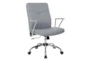Macadam Charcoal Faux Leather Rolling Office Desk Chair - Signature