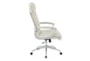 Sweeney Cream Executive Faux Leather High Back Rolling Office Desk Chair - Detail