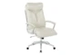 Sweeney Cream Executive Faux Leather High Back Rolling Office Desk Chair - Signature