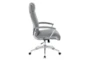 Sweeney Grey Executive Faux Leather High Back Rolling Office Desk Chair - Detail