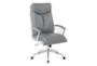 Sweeney Grey Executive Faux Leather High Back Rolling Office Desk Chair - Signature