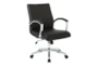 Parkhill Black Executive Faux Leather Low Back Rolling Office Desk Chair - Signature