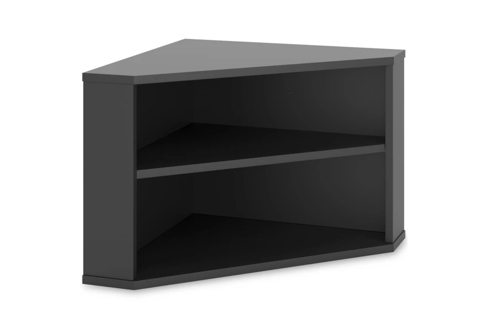 black bookcase in dining room