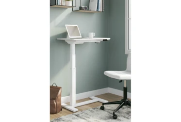 Redmond White Adjustable Height Side Desk