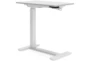 Redmond White Adjustable Height Side Desk - Signature