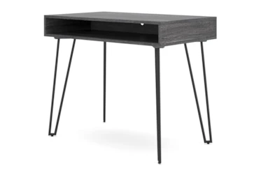 Crosspointe Charcoal & Black 36" Desk