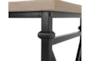 Brier Brown & Black L-Shaped Corner Desk - Detail