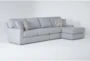 Nora 122" 3 Piece Sofa Chaise with Right Arm Facing Chaise - Signature