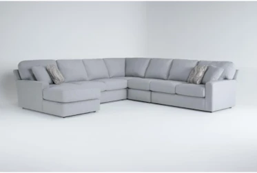 Nora 127" 5 Piece Sectional With Left Arm Facing Chaise