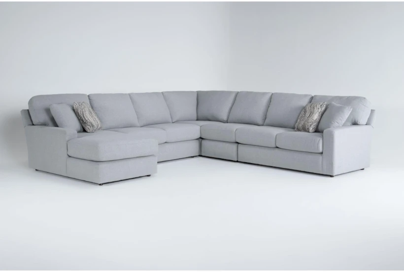 Nora 127" 5 Piece Sectional with Left Arm Facing Chaise - 360