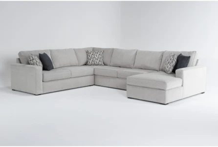 Monterey Beach 140" 4 Piece Sectional With Right Arm Facing Chaise