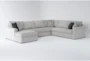 Monterey Beach 140" 4 Piece Sectional with Left Arm Facing Chaise - Signature