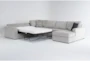 Monterey Beach 140" 4 Piece Sleeper Sectional with Right Arm Facing Chaise - Sleeper