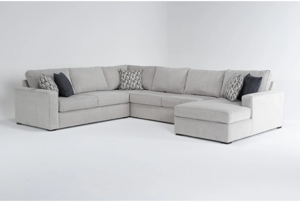 Monterey Beach 140" 4 Piece Sleeper Sectional with Right Arm Facing Chaise