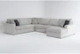 Monterey Beach 140" 4 Piece Sleeper Sectional with Right Arm Facing Chaise - Signature