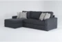 Monterey Twilight 107" 2 Piece Modular Sectional with Left Arm Facing Chaise - Signature