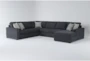 Monterey Twilight 140" 4 Piece Sectional with Right Arm Facing Chaise - Signature