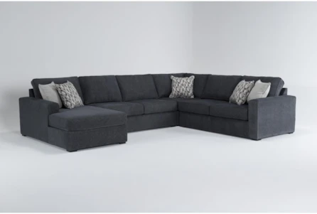 Monterey Twilight 140" 4 Piece Sectional With Left Arm Facing Chaise