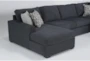 Monterey Twilight 140" 4 Piece Sleeper Sectional with Left Arm Facing Chaise - Detail