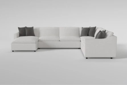 Prime Foam 150" 4 Piece Sectional With Left Arm Facing Chaise