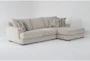 Monrowe II 133" 2 Piece Sectional with Right Arm Facing Chaise - Signature