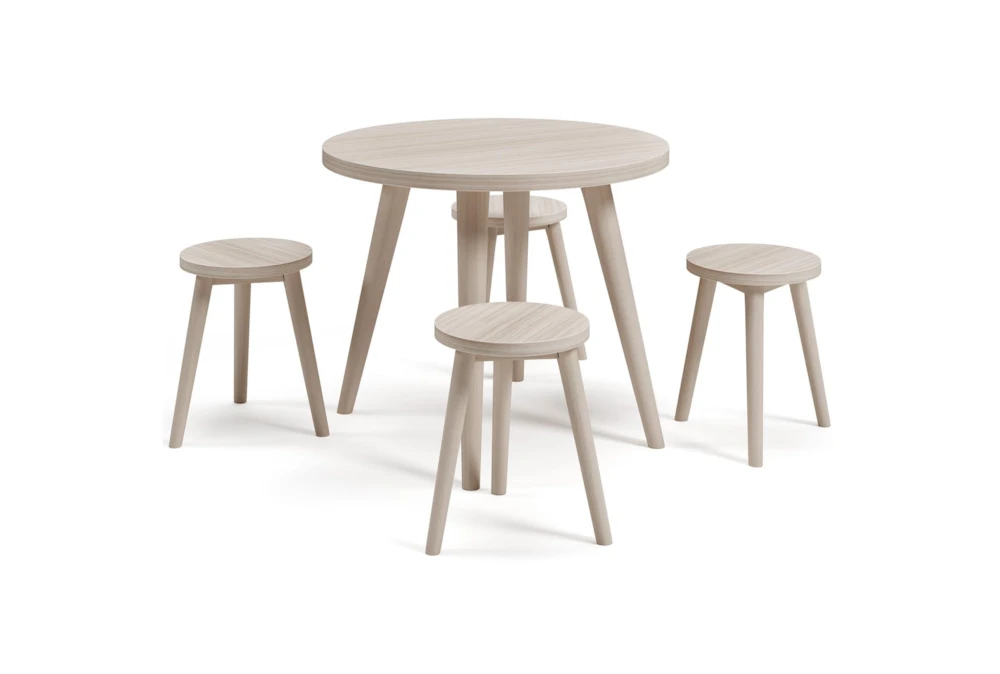 Adrian Natural 5 Piece Play Table Set