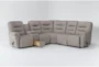Zara II 6 Piece Manual Reclining Sectional With 3 Recliners - Side