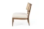 Solid Beech + Cane Back Accent Chair - Side