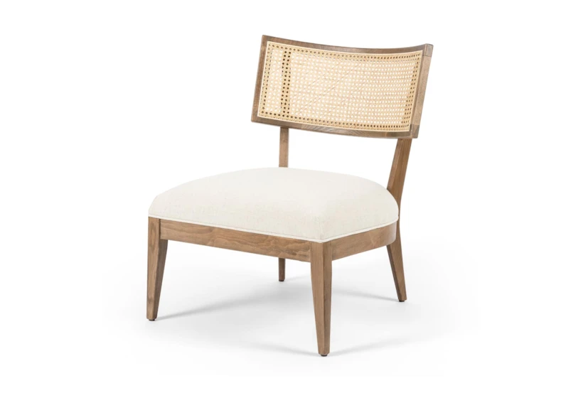 Solid Beech + Cane Back Accent Chair - 360