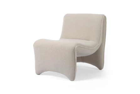 Taupe Sculpted Ribbon Accent Chair - Main