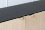 Natural + Black Oak 4 Door Sideboard - Detail