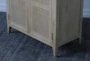 Natural Elm + Rattan 2 Door Cabinet - Detail