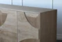 Brown Ash 4 Door Sideboard - Detail