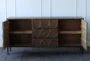 Antique Brown 3 Drawer 2 Door Sideboard - Detail
