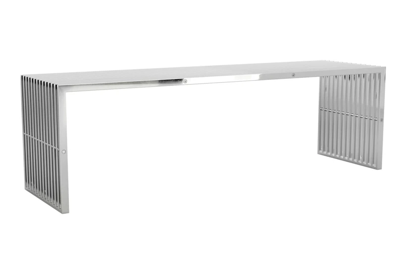 Silver Steel Frame Bench - 360