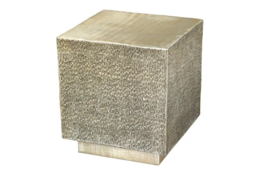 Gold Square End Table