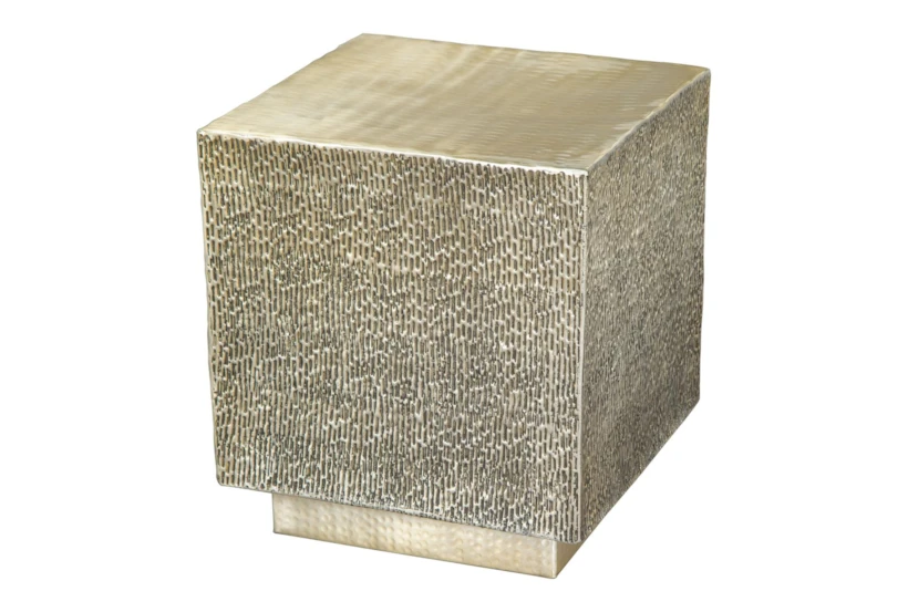 Gold Square End Table - 360