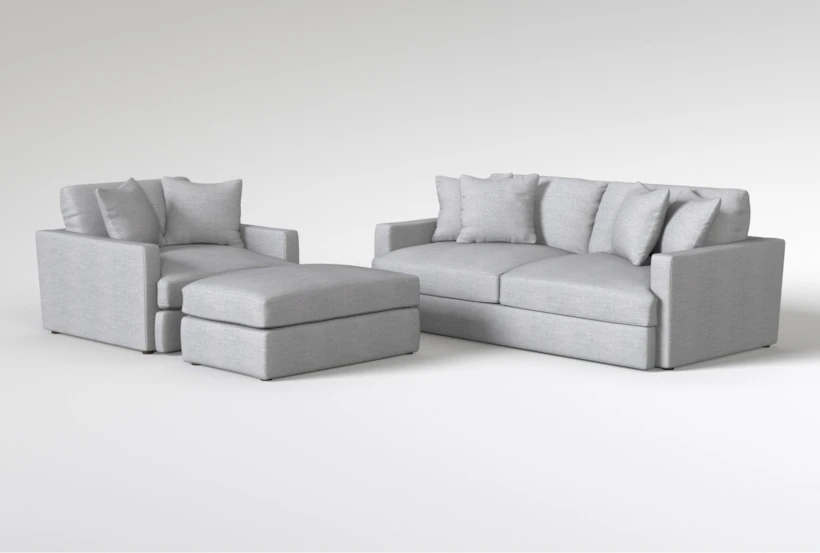 Grand Down II 88" Sofa/Chair/Ottoman Set - 360